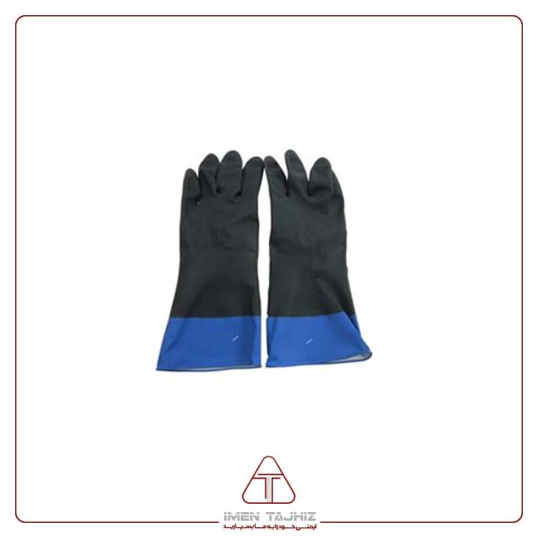 دستکش صنعتی لاستیکی ۳ لایه تلاش