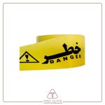 نوار خطر عرض ۱۵ سانت و رول ۱۵۰ متری