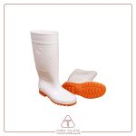 چکمه لاستیکی سفید بلند جاپا