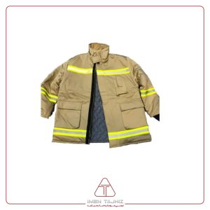 لباس آتش نشانی fire man رنگ خاکی